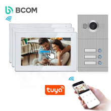 Three family doorbell video camera system wifi fingerprint video doorbell videoportero